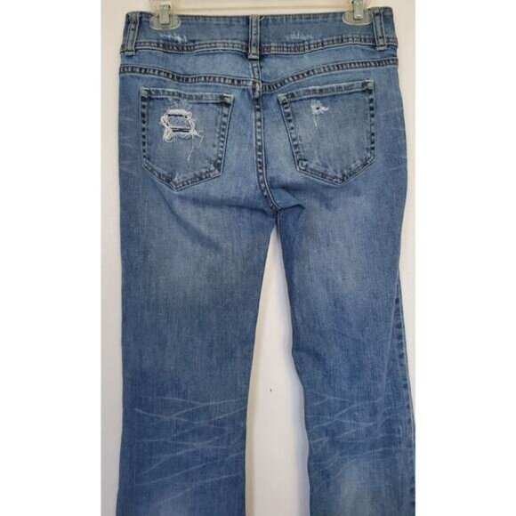 Victoria's Secret VS Hipster Light Wash Destructive Jeans - Women's Size 2 - Picture 6 of 8